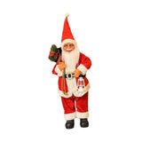 (Red) Christmas Figurine Ornament Crafts for Tabletop Party Favors Supplies Office Pink