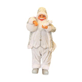 (Silver) Christmas Figurine Ornament Crafts for Tabletop Party Favors Supplies Office Pink