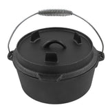 Dutch Oven Camping with Lid Nonstick Multifunction Cook Evenly Dutch Oven with Thermometer Notch for Camping Cooking 25CM