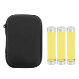 Novelty Spin Pen 3 Sections Acrylic Magnet Fidget Rolling Finger Rotating Pen with Leather Case Yellow
