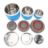 3Pcs Insulation Lunch Box 304 Stainless Steel Insulated Vacuum Food Container for Rice Soap Dishes