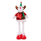 Stretchable Christmas Doll Flexible Legs Standing for Tree Ornament Birthday Elk L