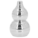 Gourd Shaped Metal Rotating Top Toy Aluminum Alloy Anxiety Reducer Long Lasting ADHD Desktop Gyroscope Silver