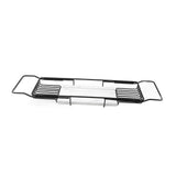 Metal Marble Bathtub Rack Anti Slip Space Saving Multi Functional Expandable Bathtub Tray House Warming Gift Black White
