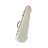 (White) 4/4 Violin Case Hard Shell Carbon Fiber Viola Box for Amateur Players