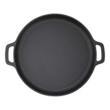 Pancake Flat Frying Pan Anti Stick Uniform Heating Thickened Cast Iron Pancake Flat Skillet for Kitchen 35cm / 13.8in