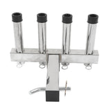 Hitch Fishing Rod Holder Stainless Steel Hitch Fishing Rod Holder Hitch Mount Fishing Rod Holder with Quick Release Pin for Truck