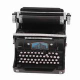 Antique Typewriter Model Black Retro Vintage Portable Manual Handmade Props Model Decoration Ornaments for Home