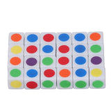 24Pcs 16mm Six Sided Dice Teaching Primary and Secondary Colors Color Dot Dice For Learning Playing
