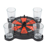 Turntable Glass Drink Game Adult KTV Bar Funny Rotating Drink Game for Birthday Christmas Party