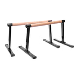 2 Pieces Wooden Parallel Bar and Gym Bar Push up Bar for Workout Gymnastics