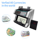 Money Counter Machine Counterfeit Bill Detector Automatic Money Detection Fast Counting Speed Top Loading Bill Counting Machine