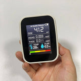 2.8inch 7V LCD Digital Smart Air Quality Monitor TVOC/HCHO/CO2 Detector Gas Analyzer K6O9 0.4W Plastics Gas Air Quality Detector