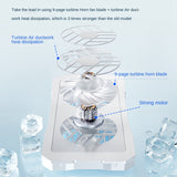 Laptop Cooling Fan Stand Portable Aluminum Alloy Adjustable Folding Dual Cooling Stand 6000 RPM For 10-17.3 Inch Laptops