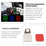 12V 22mm Motorcycle Handlebar Winter Electric Heating Grips Set Rubber Handle Waterproof ATV Scooter Handlebar Hand Warmer Kit