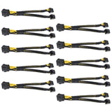 10PCS 8Pin Mining Cable, GPU Power Cable for Bitcoin Mining, VGA 8 Pin Female to 8Pin (6+2) Male, Pcie Splitter Cable