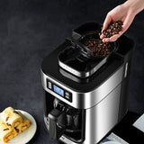 2 In1 Drip Coffee Maker Automatic Coffee Machine With Grinder  Espresso Machine American Coffee Maker With Coffee Bean Grinder