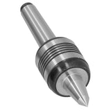 Heavy Duty Live Tailstock Center 60 Degree Rotary Morse Taper Lathe Metal Turning MT2 Rotary Live Center Shaft for Woodworking