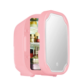 Mini Refrigerator with LED Light Cosmetic Skincare Refrigerators Makeup for Home Office and Car Portable Fridge Cooler Warme