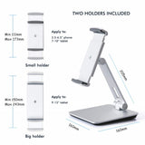 Height Adjustable Smartphone Holder Tablet Stand Aluminum Screen 360 Rotating Bracket for iPad Pro Air Mini 4 - 13''
