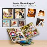 40/80 sheets Liene Photo Printer Comsuption Print Paper 4x6'' &amp; 2 Cartridge Water-resistant and Oxidation-resistant