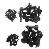 2set Guitar Sealed Small Peg Tuning Pegs Tuners Machine Heads for Acoustic Electric Guitar Guitar Parts( Black 3R3L/6R)
