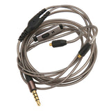 Earphone Replacement Cable OFC Copper Gold Plated Soft Flexible 3.5mm Headphone Cable with Mic for SE215 SE315 SE425 SE535 SE846