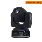 LED Spot 60W Moving Head Light Gobo/Pattern Rotation Manual Focus With DMX Controller For Projector Dj Disco Stage Lighting