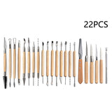 Clay Tools Set Sculpting Kit Sculpt Smoothing Wax Carving Pottery Ceramic Tools Polymer Shapers Modeling Carved Tool Sculpture