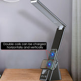 USB Charging LED Desk Table Lamp Wireless Phone Charger Reading Night Light Wireless Charging Desk Lamp 6x10.6x27.7cm