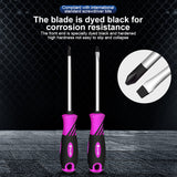 2pcs Screwdriver Magnetism S2 Slotted &amp; Phillips Screwdrivers Cross Tips Soft Handle Screw Driver Household Repair  Hand Tools