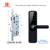 TUYA APP Fingerprint Password Smart Lock IC-Card Security Door Electronic Small Lock 6068 Lock Suit Door Thickness 2.5-7CM