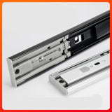 10-20'' Push Open Drawer Slides Mount Full Extension Drawer Runners  Ball Bearing Closet Tracks  Heavy Duty Furniture Hardware