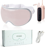 New Electric Heated Eye Mask Sleeping Mask Wireless Rechargeable Vibration Eye Massager Relieve Eye Strain Dark Circles Dry Eye