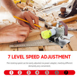 Belt Sander Electric Sanding Polishing Grinding Machine 7 Variable Speed with 10 Sanding Belts for Polishing Wood Acrylic Metal
