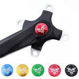 MUQZI Hollow Chain Wheel Right Crank Cap Compatible With Crankset Aluminum Alloy Cover BMX Road Bike Fitting Bike Parts