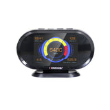 KONNWEI KW206 OBDII EOBD Scan Code reader + HUD Head-up Display 12V Overspeed Speedometer Boost Gauge OBD2 Car Fault Scanner