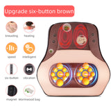 Jinkairui Wormwood Electrical Massage Pillow Shoulder Neck Massager Back  Foot Pillow with Heat Waist Legs Body Relaxation Gift