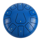 8 Inch Steel Tongue Drum 11 Notes Handpan Drum with Drum Mallet Finger Picks Drum Bag Percussion Instrument for Meditation Yoga