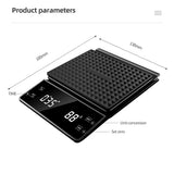 3KG/0.1g Electronic Kitchen Scale LCD Digital Precision Scale With Timer Scale Smart Coffee Scale Household Food Scale with Pad