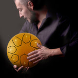tongue Drum 6 Inch Steel Tongue Drum Set 8 Tune Hand Drum Pad Tank Sticks Carrying Bag Percussion Instruments Accessories