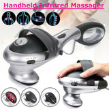 Handheld Electric Body Heated Massager Stick Infrared Body Neck Back Massage Waist Cervical Massager Hammer Vibration Relaxation