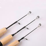55/65/75cm Mini Telescopic Ice Fishing Rod Portable Carbon Fiber River Shrimp Carp Fishing Pole Winter Fishing Rod Tackle Pesca