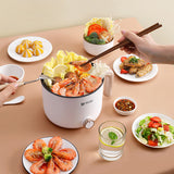 1.5L Multifunctional Electric Ccooker Mini Electric Boiler Rice Noodle Pot Household Cooking Rice Cooker Electric Hot Pot 220V
