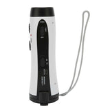 Hand Crank Radio Multifunctional Portable FM AM Radio Receiver with LED Flashlight and Wrist Strap for Outdoor Emergency Radio