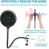 Microphone Boom,Adjustable Suspension Boom Scissors Mic Holder with Microphone Clip,for Other Mics,Games,Etc