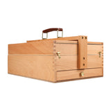 Multifunctional Wood Sketchbox Easel, Paint Palette, Portable Beechwood Sketchbox Artist Desktop Case For  Art Supplies
