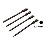 4 In 1 Hex Screwdriver Bit 1.5/2/2.5/3mm Metric 6.35mm Batch Head Set For RC Airplane Aircraft Model Disassembly And Repair Tool