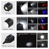 60 Meter Underwater LED Photography Fill Light Waterproof Diving Fill LED Light for GoPro HERO9 HERO8 Insta360