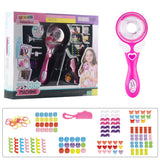Electric DIY Kid Hair Play Set Hairdressing Set Girls Beauty Hairdress Electric Hair Braid Girl Makeup Set Fashion Toy Xmas Gift